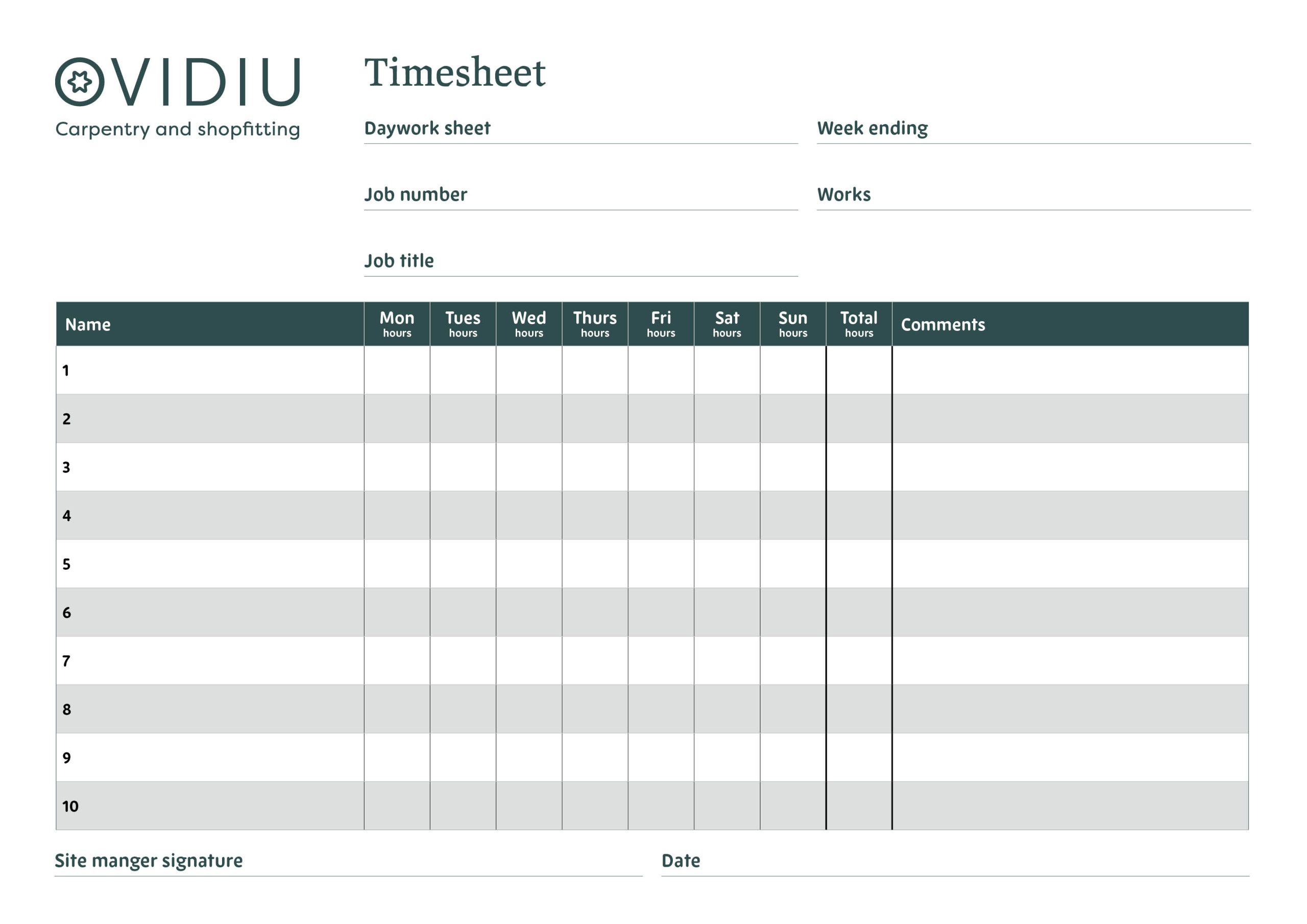 Ovidiu — timesheet