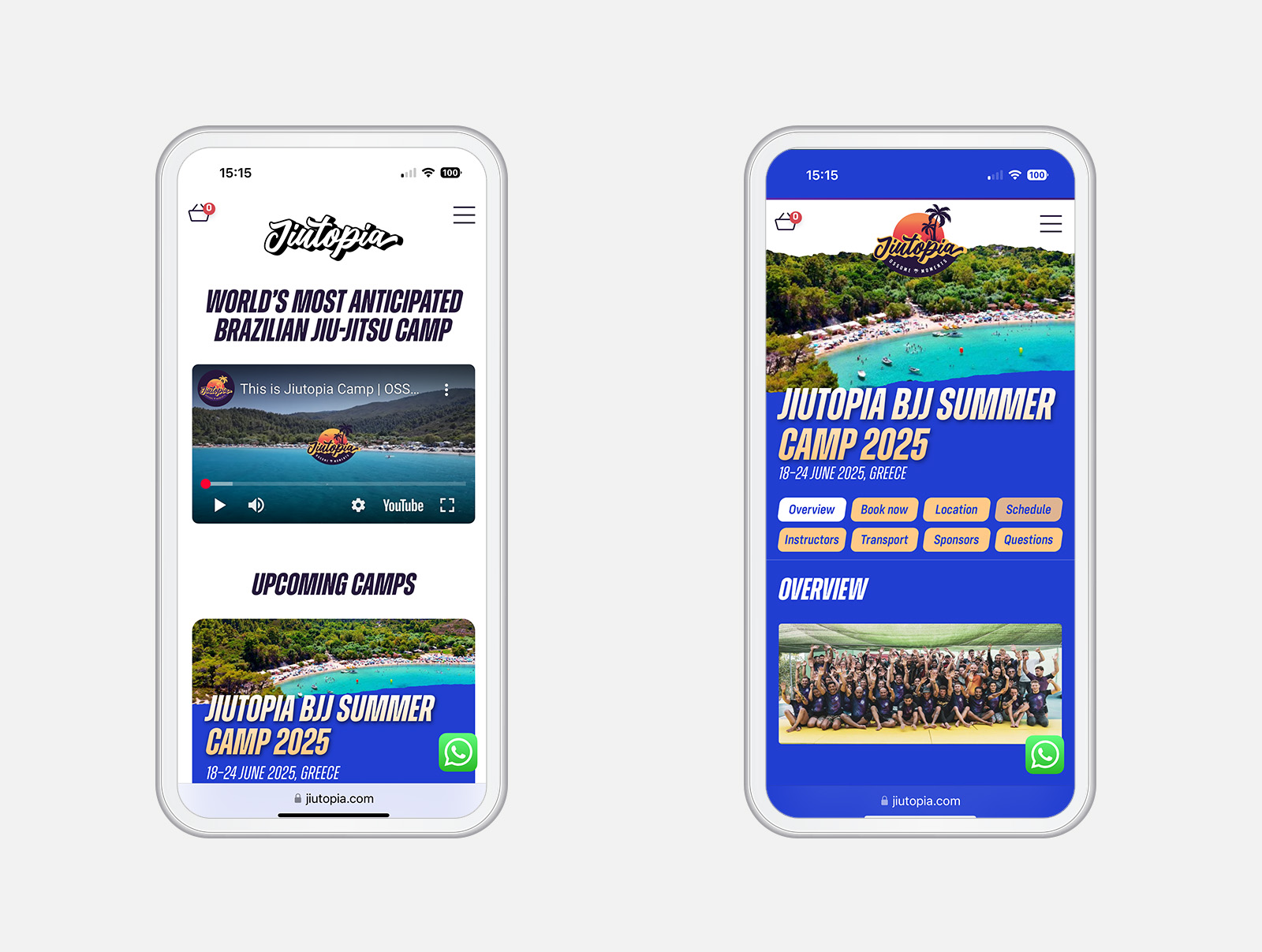 Jiutopia Brazilian jiu-jitsu camp — Jiutopia iPhone 1