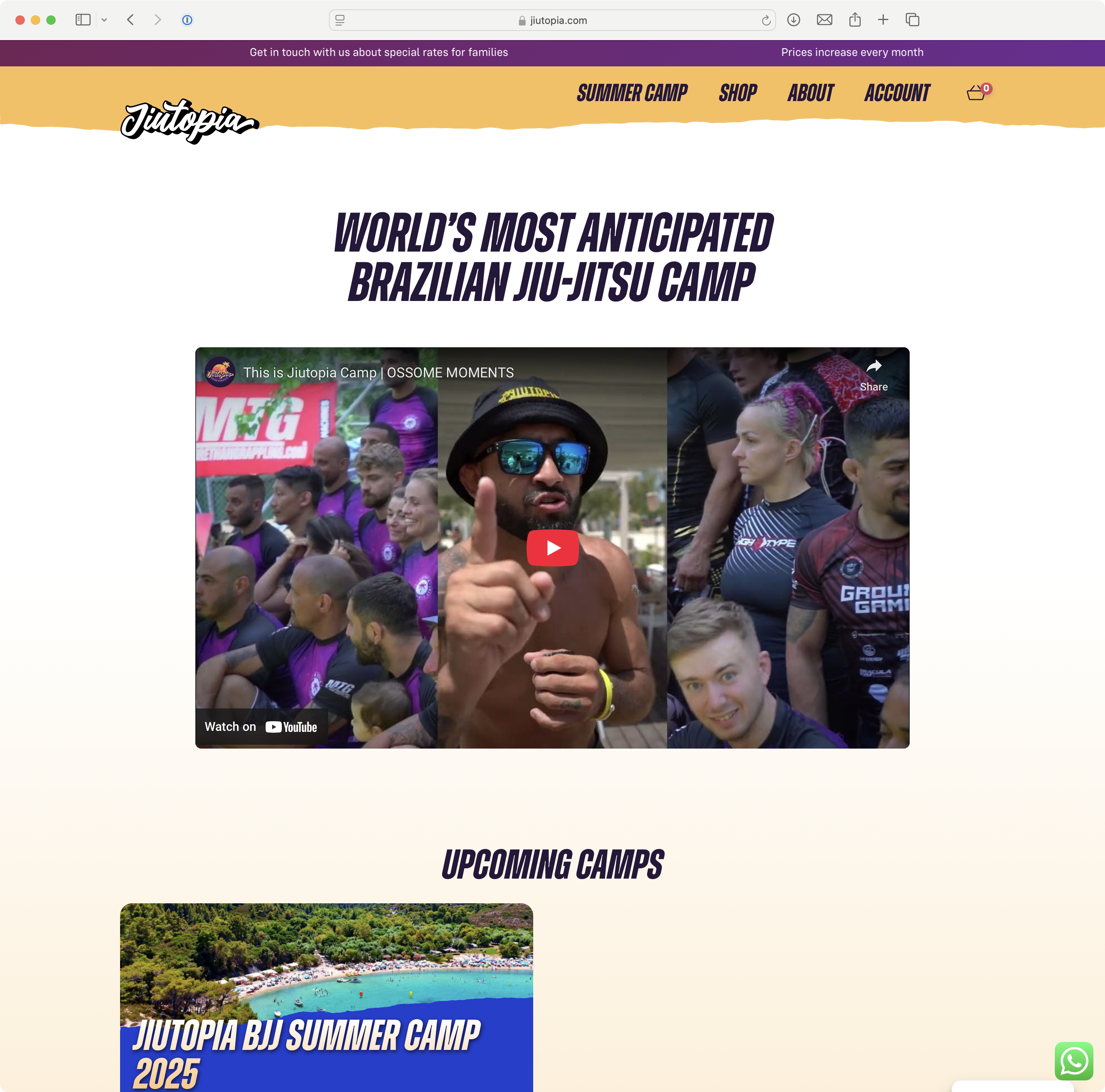 Jiutopia Brazilian jiu-jitsu camp — Jiutopia homepage